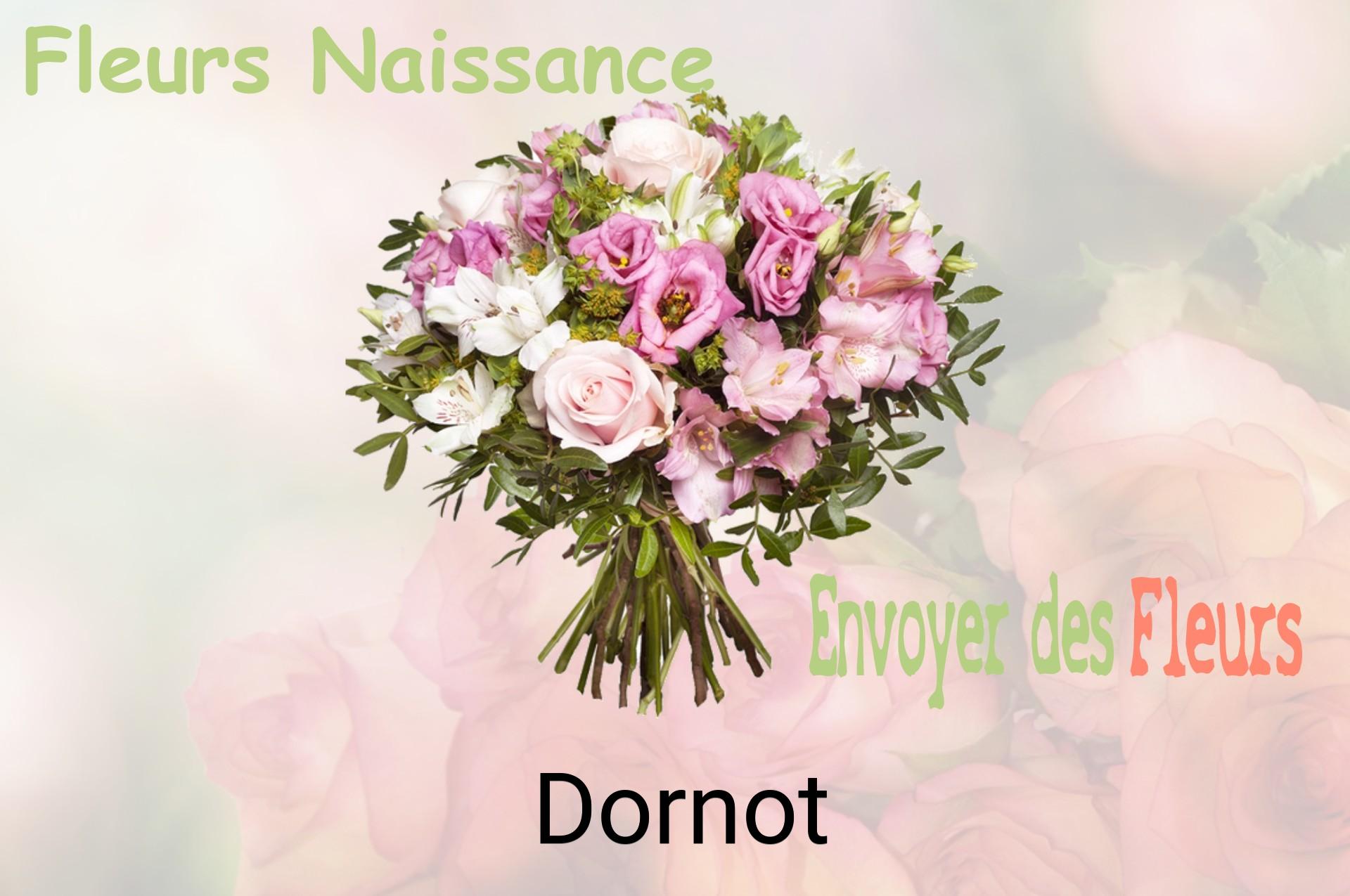 Bouquet de fleurs de naissance livré à Dornot